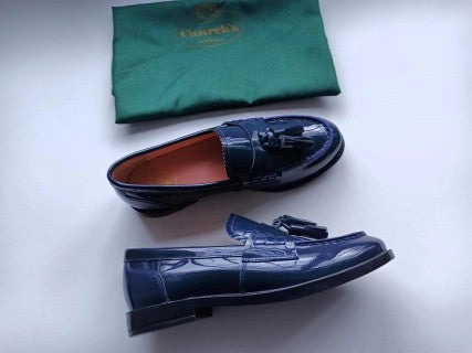 Collection image for: Chaussures cuir bleu femme
