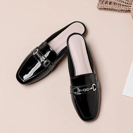 Collection image for: Mules femme cuir vernis noir