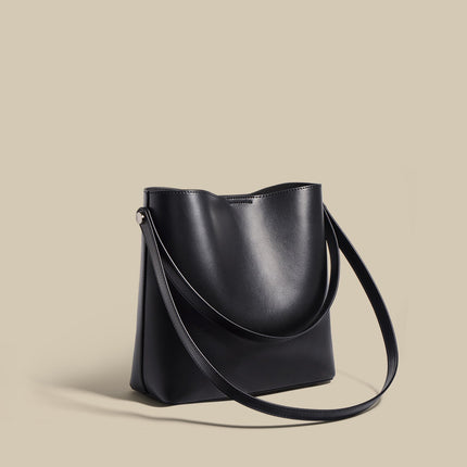 Collection image for: Sac seau cuir noir femme
