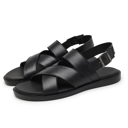Collection image for: Sandale cuir noir