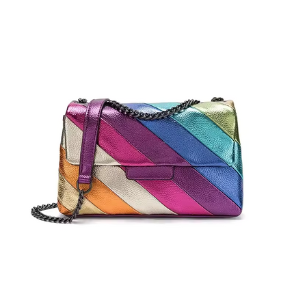 Collection image for: Sac cuir irisé multicolore