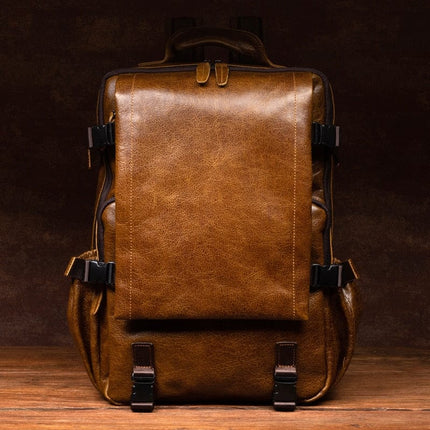 Collection image for: Sac a dos en cuir marron homme