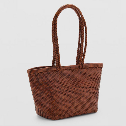 Collection image for: Sac cabas cuir tressé