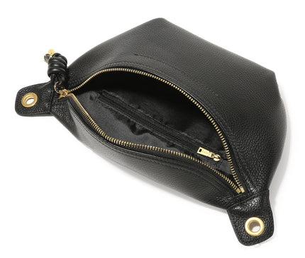 sac-banane-noir-chaine-doree-sangle-ajustable