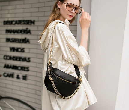 sac-banane-noir-chaine-doree-sangle-ajustable