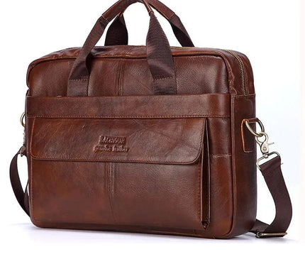 sac-business-marron-structure-avec-compartiment-zippe