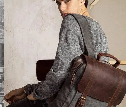 sac-a-dos-classique-toile-cuir-sangles