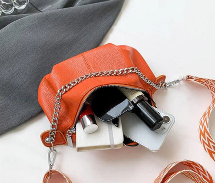 sac-banane-compact-orange-sangle-motifs-geometriques