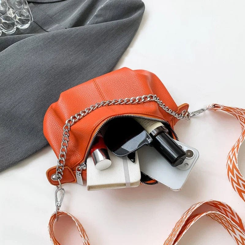 sac-banane-compact-orange-sangle-motifs-geometriques