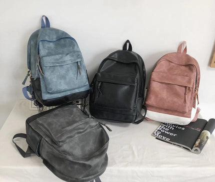 sac-a-dos-compact-rose-pastel-poches-multiples