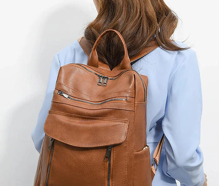 sac-a-dos-compact-multi-poches-marron-design-utilitaire-vintage