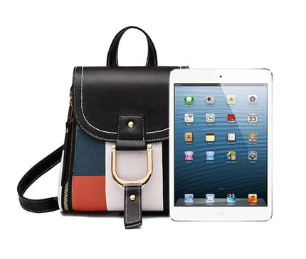 sac-a-dos-compact-urbain-a-motifs-geometriques-et-rabat-camel
