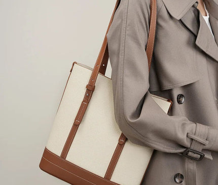sac-cabas-structure-beige-cuir-marron-poignees-reglables