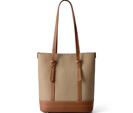 sac-cabas-structure-beige-cuir-marron-poignees-reglables