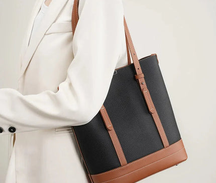 sac-cabas-structure-beige-cuir-marron-poignees-reglables
