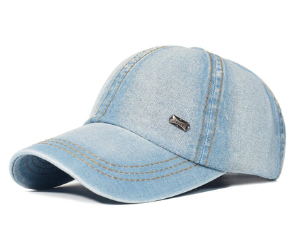 Vintage Washed Cotton Baseball Cap Men Women Denim Dad Hat Adjustable Trucker Style Low Profile