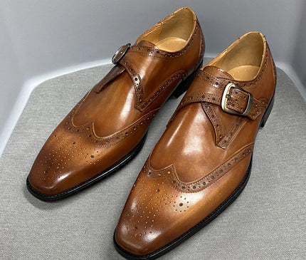 chaussures-homme-monk-strap-boucle-brogue-patine