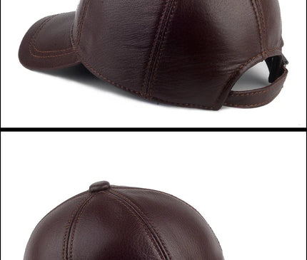 Hot selling gorras hombre snapback 2020 new winter Sheepskin hat genuine leather warm  baseball cap for man caps