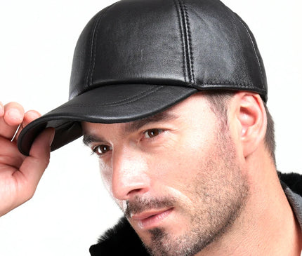 Hot selling gorras hombre snapback 2020 new winter Sheepskin hat genuine leather warm adjustable baseball cap for man caps