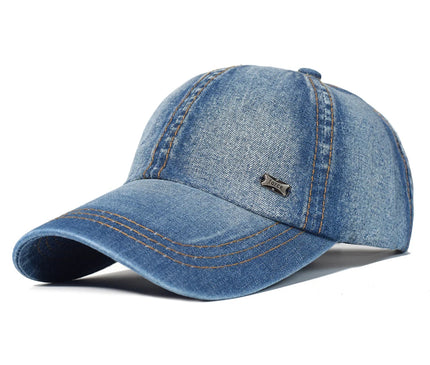 Vintage Washed Cotton Baseball Cap Men Women Denim Dad Hat Adjustable Trucker Style Low Profile