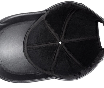 Hot selling gorras hombre snapback 2020 new winter Sheepskin hat genuine leather warm  baseball cap for man caps