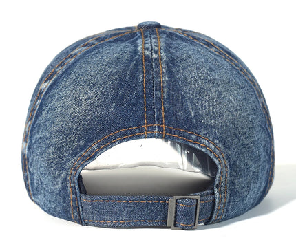 Vintage Washed Cotton Baseball Cap Men Women Denim Dad Hat Adjustable Trucker Style Low Profile