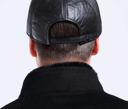Hot selling gorras hombre snapback 2020 new winter Sheepskin hat genuine leather warm  baseball cap for man caps