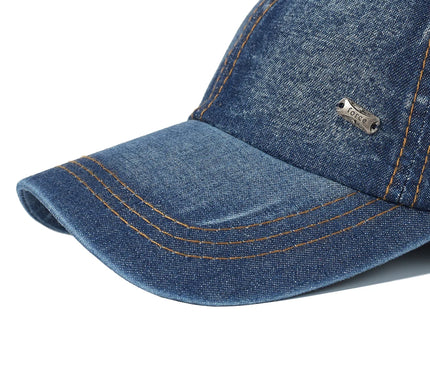 Vintage Washed Cotton Baseball Cap Men Women Denim Dad Hat Adjustable Trucker Style Low Profile