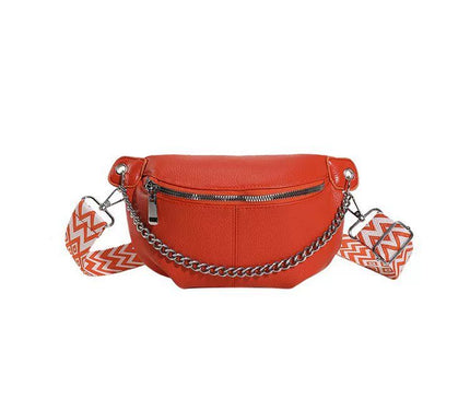 Sac Banane Compact avec Sangle à Motifs Géométriques