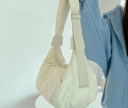 Fashion Women Large Capacity Crossbody Shoulder Bag Down Cotton Casual Simple And Versatile