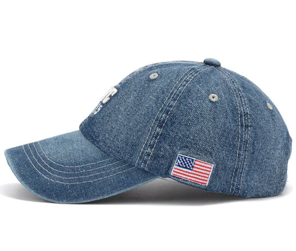 2024 Denim Baseball Cap Men Women Embroidery Letter Jeans Snapback Hat Casquette Summer Sports Hip Hop Cap Gorras Unisex hats