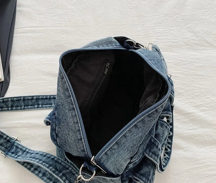 Fashion Casual Women's Crossbody Bag High Quality Denim Shoulder Bag Large Capacity Tote Bag Multi Functional Women‘s Handbags