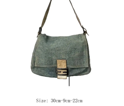 Trendy Cool Female Crossbody Bags For Women Summer New Denim Fashion Shoulder Bag Large Capacity School Messenger Travel Bag