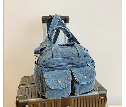 Fashion Casual Women's Crossbody Bag High Quality Denim Shoulder Bag Large Capacity Tote Bag Multi Functional Women‘s Handbags