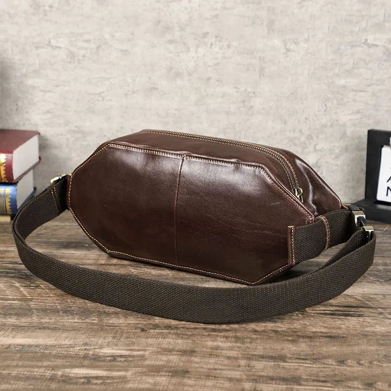 sacoche-banane-marron-fermeture-zippee-sangle-ajustable