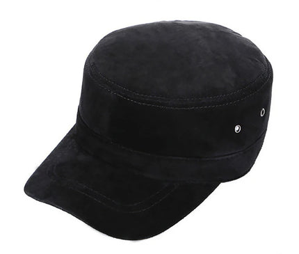 2025 Unisex Real Sheepskin Leather Caps Casual Real Natural Sheep Skin Leather Baseball Hats New Fashion Fall Winter Leather Hat