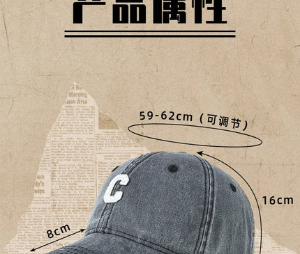 Wide and Deep Big Baseball Caps Soft Denim Wash Old Sun Cap Men Woman Classical Sport Hat