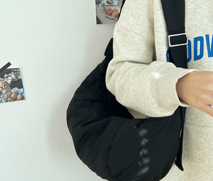 Fashion Women Large Capacity Crossbody Shoulder Bag Down Cotton Casual Simple And Versatile