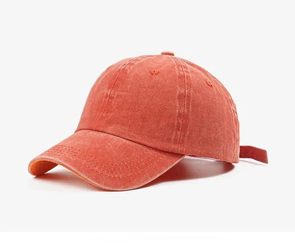 Solid Washed Denim Baseball Cap Vintage Unisex Cotton Sport Hat Outdoor Soft Top Breathable Versatile Sunshade Caps Women Men