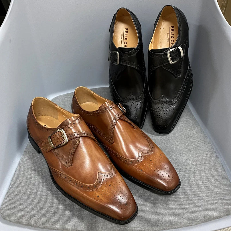 chaussures-homme-monk-strap-boucle-brogue-patine