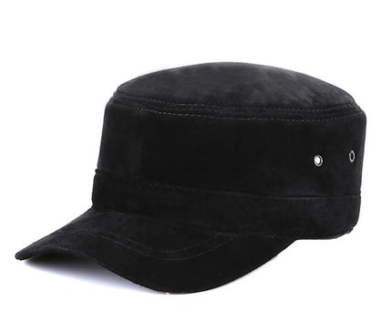 2025 Unisex Real Sheepskin Leather Caps Casual Real Natural Sheep Skin Leather Baseball Hats New Fashion Fall Winter Leather Hat