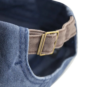 MOTOS Fashion Patchwork Color Washed Denim Baseball Cap Coated Snapback Hip Hop Hat for Outdoor Sun Protection