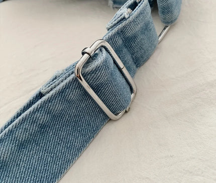 Denim Bag Women's New Trendy Fashion Class Commuting Bag Shoulder Bag Large Capacity Crossbody Bag
