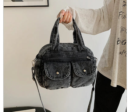 Fashion Casual Women's Crossbody Bag High Quality Denim Shoulder Bag Large Capacity Tote Bag Multi Functional Women‘s Handbags