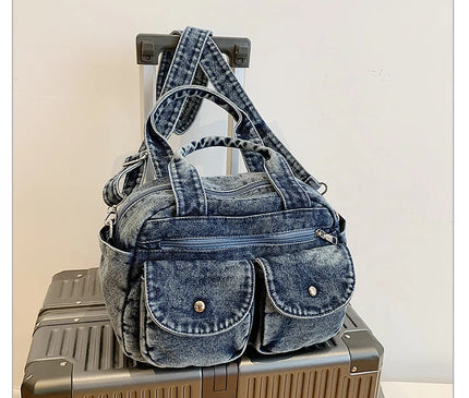 Fashion Casual Women's Crossbody Bag High Quality Denim Shoulder Bag Large Capacity Tote Bag Multi Functional Women‘s Handbags
