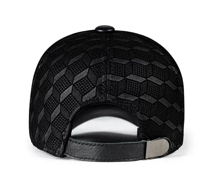 Suede Leather Cap For Men Winter Hat Male Cashmere Sheepskin Bound Korean Baseball Caps Casual Golf Running Printed Gorras