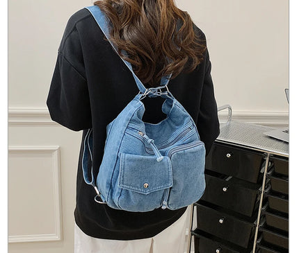 New Fashion Casual Women's Shoulder Bag High Quality Crossbody Bag Denim Fabric Tote Bag Large Capacity Women's Handbags