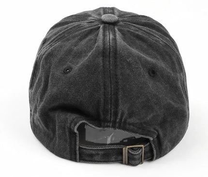 SpringSummerHat Denim Baseball Hat Female Embroidered Peach Heart Wash Casual Korean Version Thin Couple Soft Top Duck Hat Male