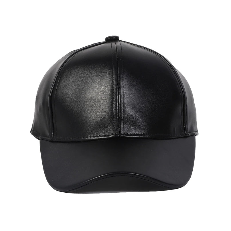 FS Luxury Brand Baseball Caps For Men Women Vintage PU Leather Hat Black Red Trucker Hats Snapback Hip Hop Cap Bone Masculino