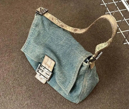 Trendy Cool Female Crossbody Bags For Women Summer New Denim Fashion Shoulder Bag Large Capacity School Messenger Travel Bag